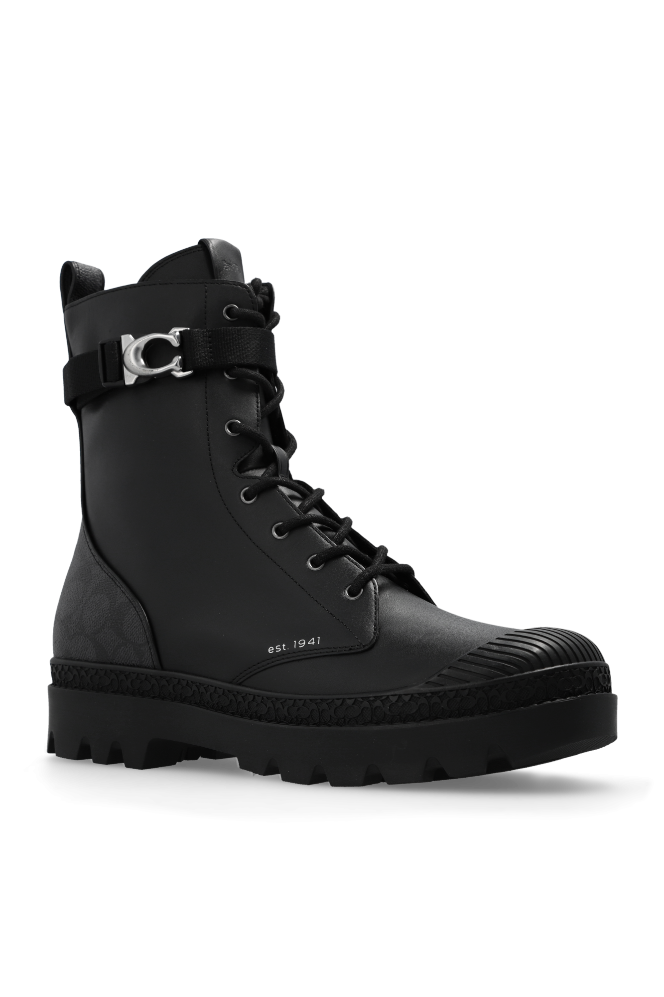 Coach store combat boots